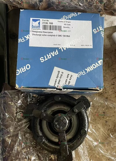 York Part 3136.108 - Discharge Valve Chvac New 2025